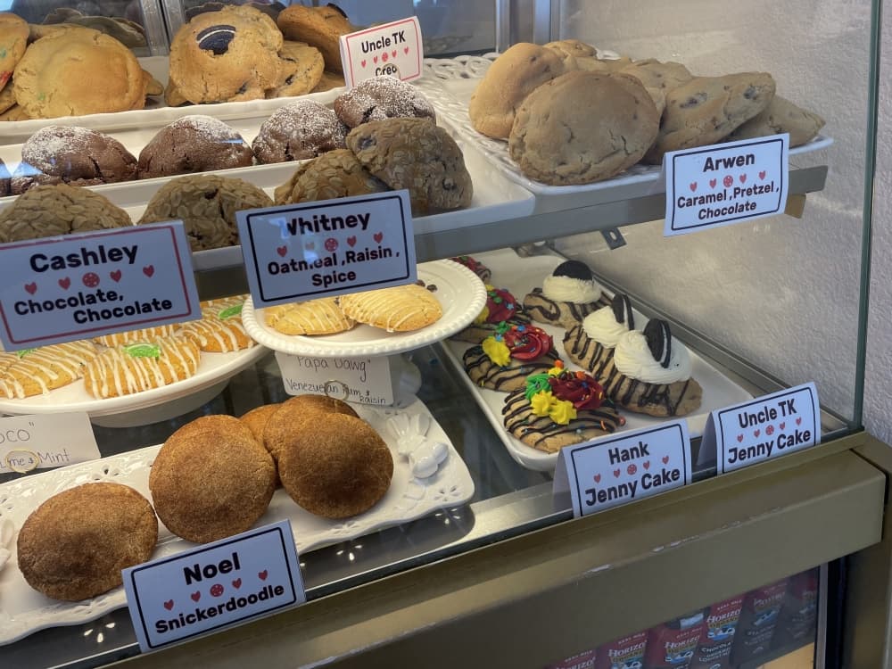 up close of cookie display