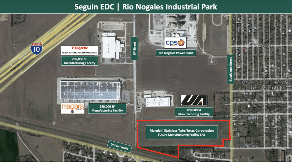 Maruichi Stainless Tube Texas Corp. to build $75M facility in Seguin