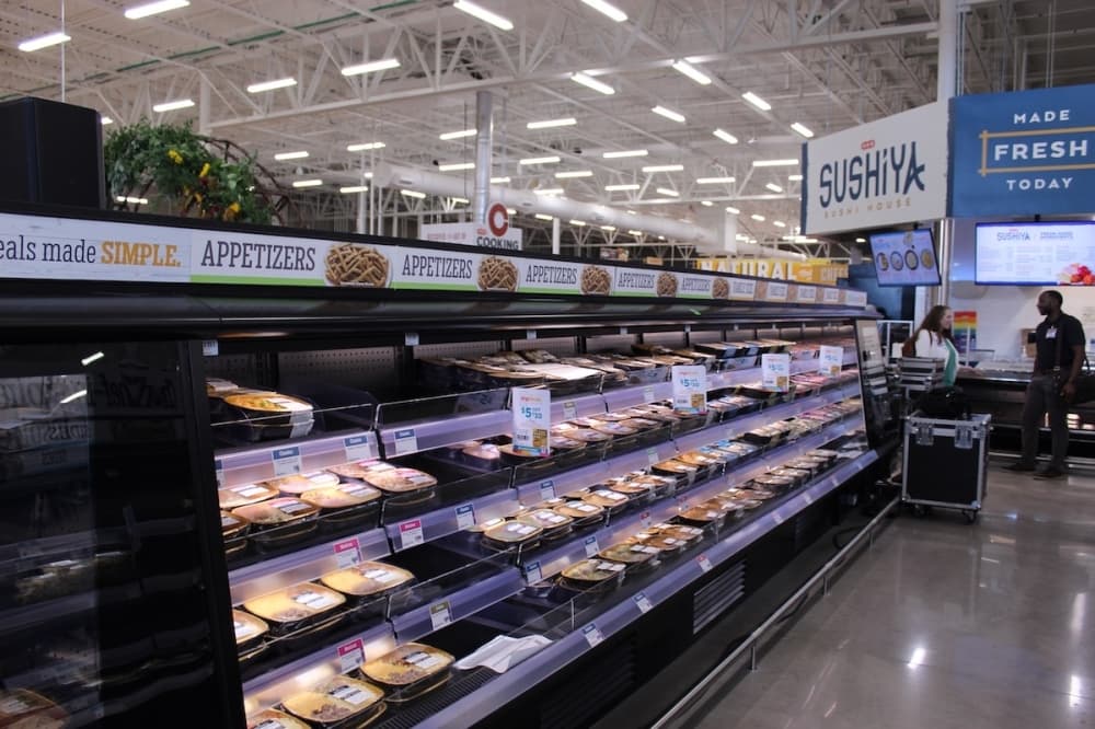 The front of the store will feature an area for customers to grab premade meals if they are in a hurry. (Colby Farr/Community Impact Newspaper)