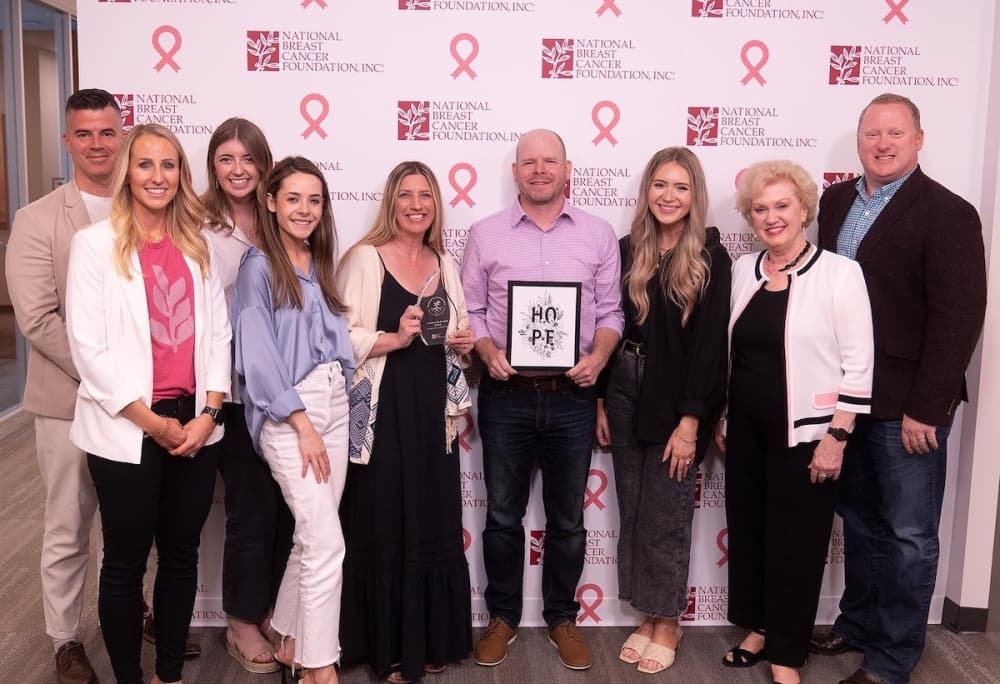 tumbleweed texstyles team at a breast cancer foundation charity event