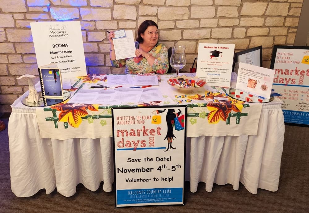 Balcones Country Club Women's Association to host 20th annual Market Days