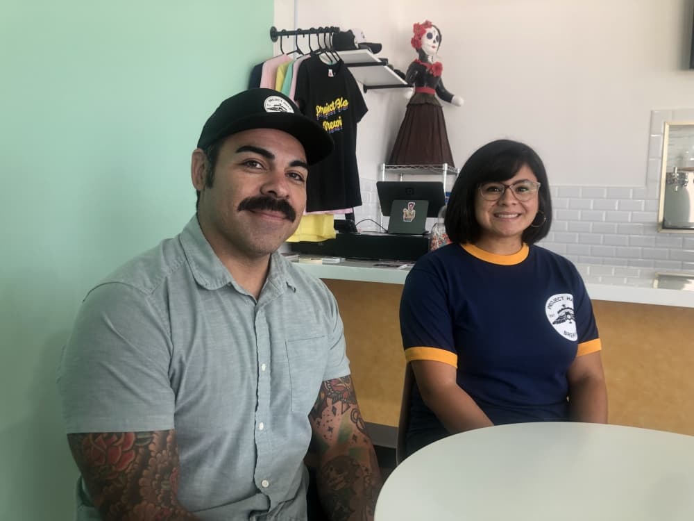 Steve Mendez (left) and Melissa Mendez (right) operate Project Halo Brewing as a husband and wife team and lead with diversity. 