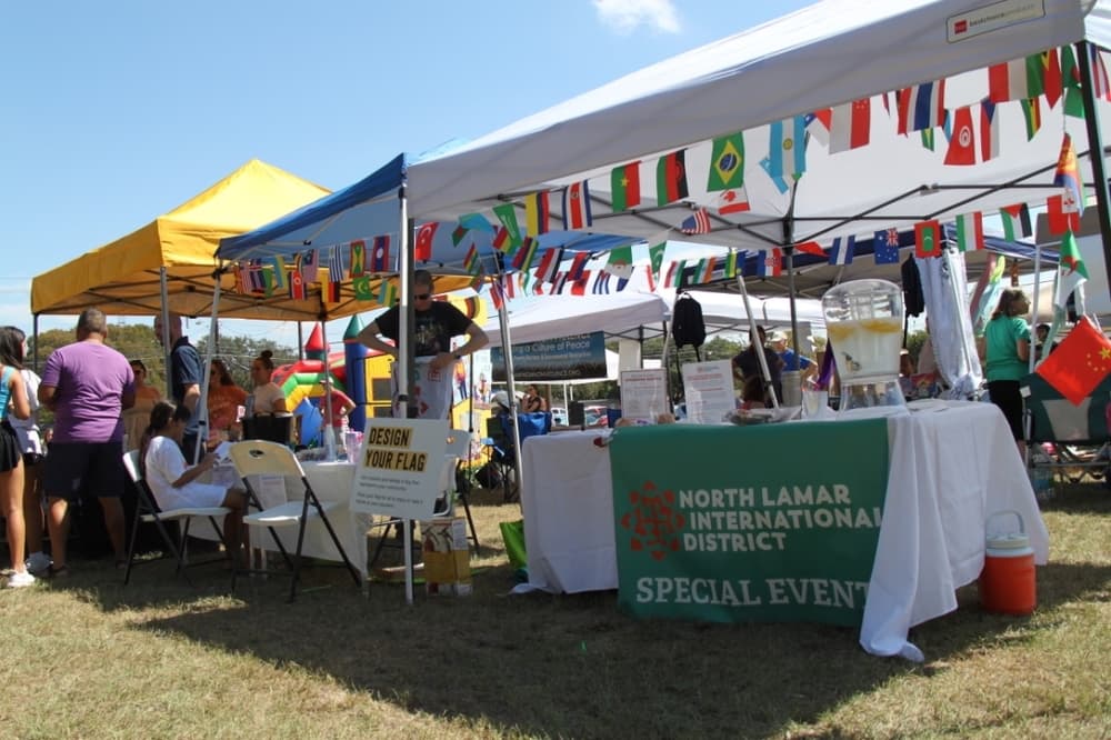 Booth at a festival 