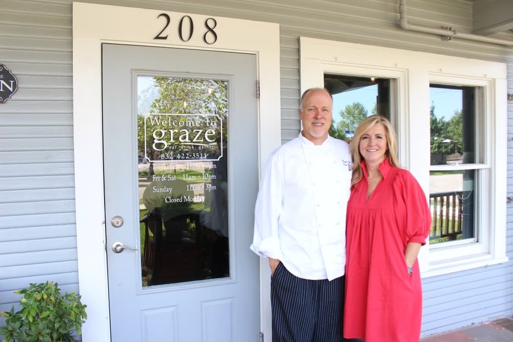 
Tatia and Doug George opened Graze, an upscale restaurant located in downtown Tomball, on Jan. 26. (Photos by Peyton MacKenzie/Community Impact Newspaper)