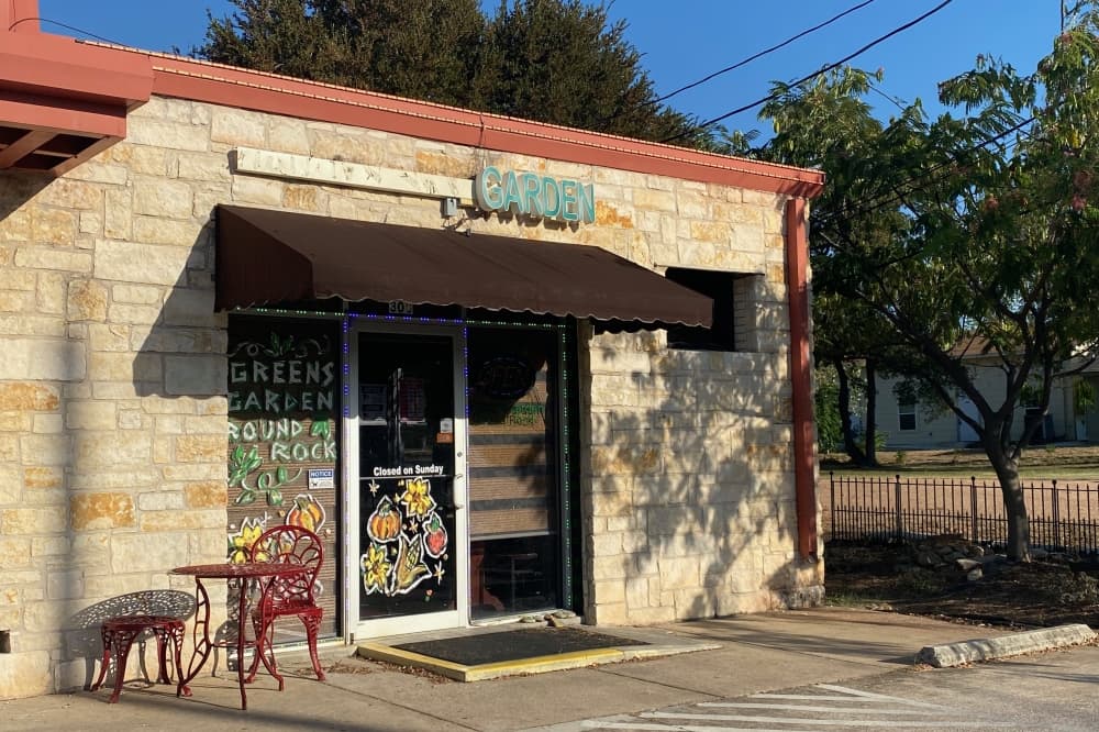 Round Rock location of Nancy's Sky Garden now Greens Garden