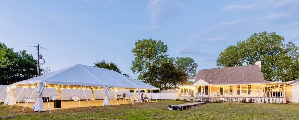 Bluebird Cottage Wedding Venue & Event Center expanded to include a wedding venue in August with a large tent. (Courtesy Bluebird Cottage Wedding Venue & Event Center)