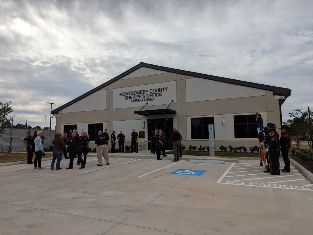 The annex was built at this location to address what county officials have referred to as a "surge" in crime near the Spring Creek area. (Jishnu Nair/Community Impact)