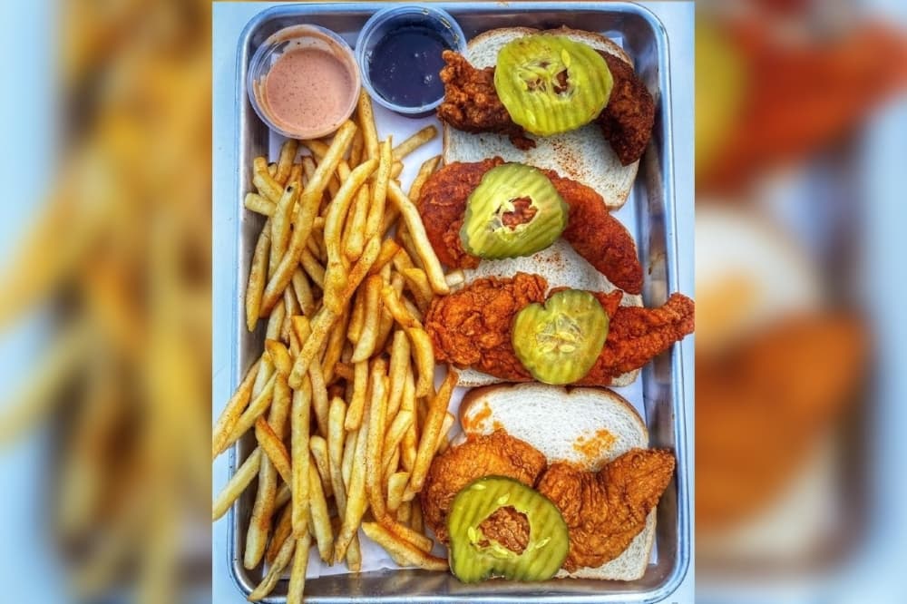 Crimson Coward’s menu will include Nashville hot chicken served in the form of tenders, wings, boneless breasts and sandwiches. (Courtesy Crimson Coward)