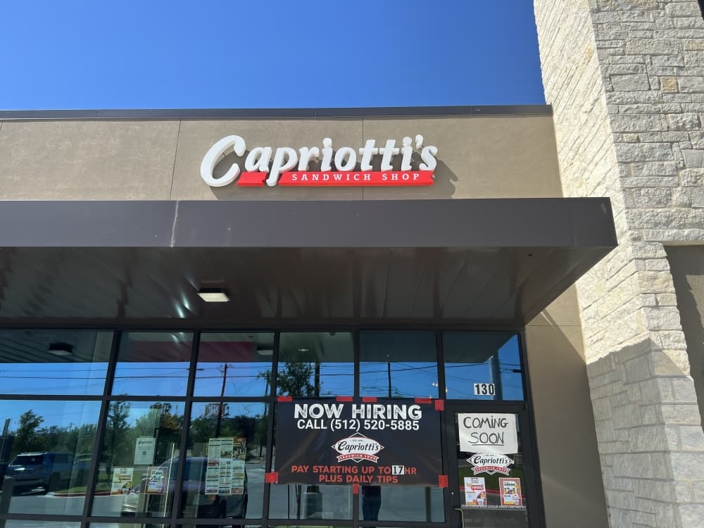 Capriotti’s Sandwich Shop now open in Bee Cave