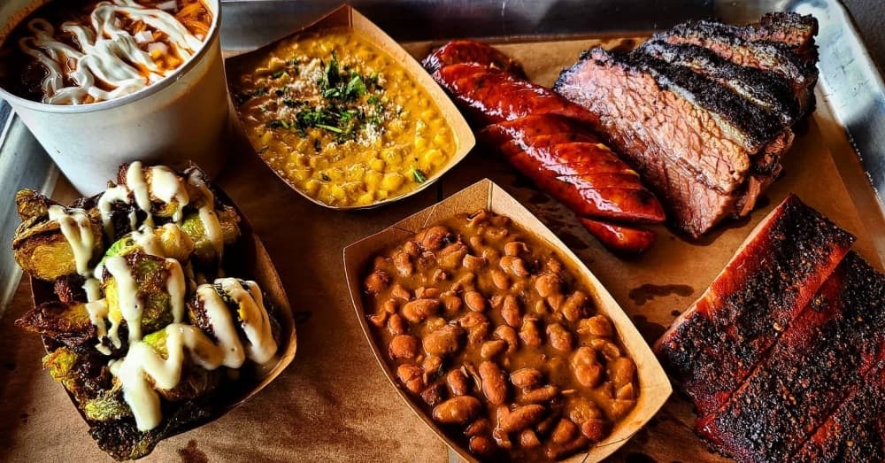 407 BBQ serves meals priced by the plate with various options for barbecued meat. Some of their most popular options include the brisket, pulled pork and ribs. (Courtesy 407 BBQ)