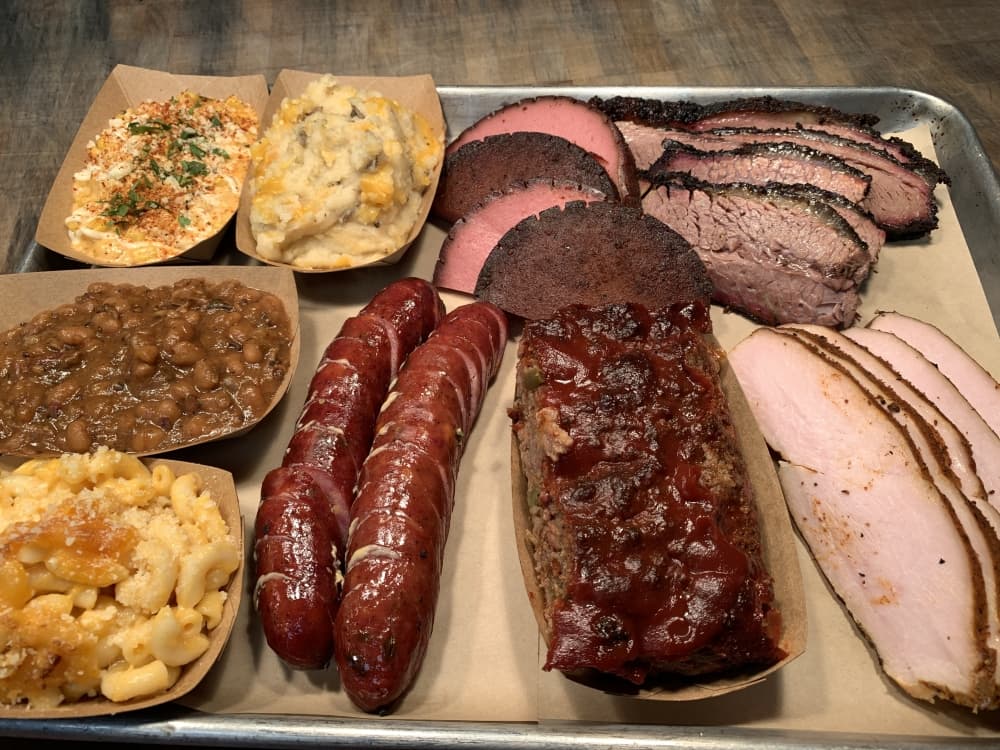 407 BBQ offers a number of food options, including sausage, brisket and chicken. (Courtesy 407 BBQ)