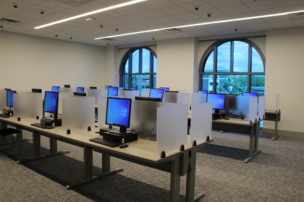 An expanded testing lab is one of the key features at the new welcome center. (Miranda Jaimes/Community Impact)