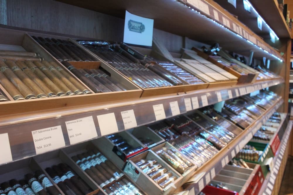 Clubhouse Cigar offers cigars from all over Central America. (Andrew Christman/Community Impact)