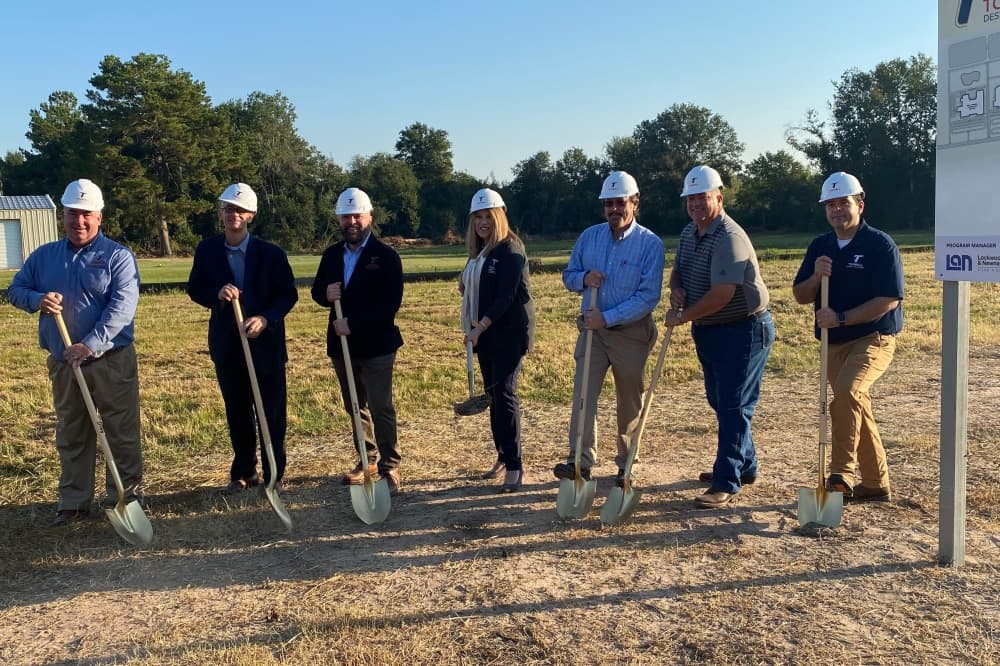 Tomball ISD officials held a groundbreaking ceremony Oct. 10 for its Juergen Road complex. (Lizzy Spangler/Community Impact)