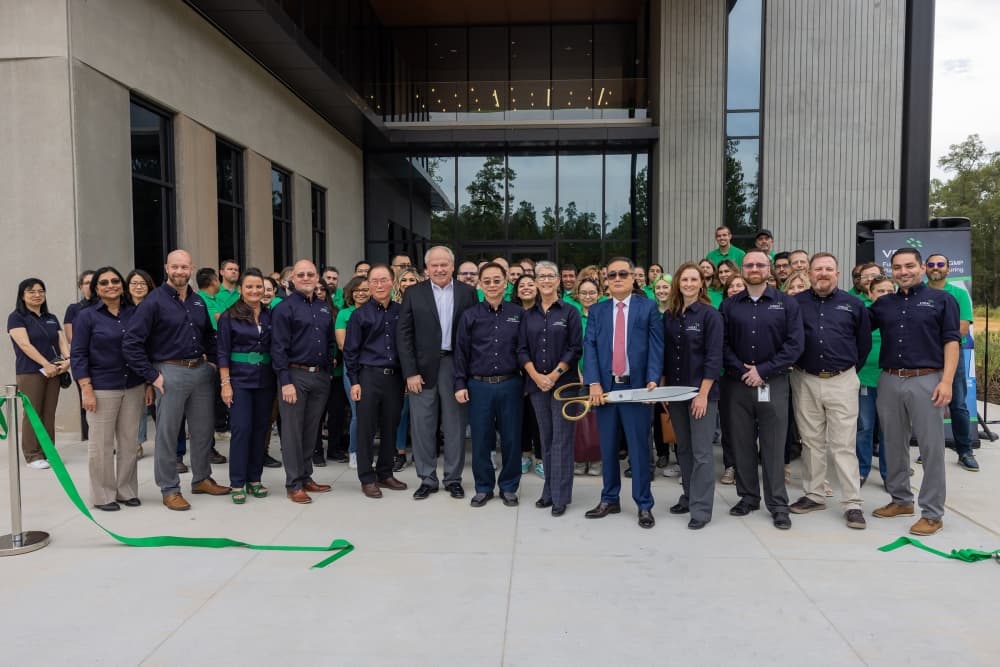 VGXI held a ribbon-cutting ceremony for the grand opening of the business's new headquarters Oct. 7. (Courtesy VGXI)