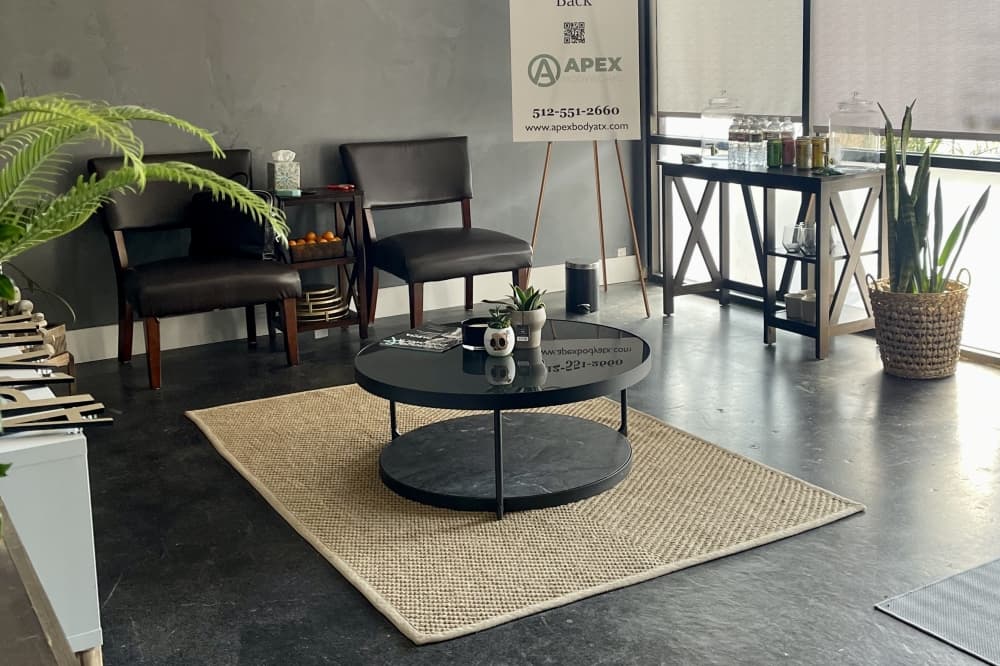 Waiting area in a business
