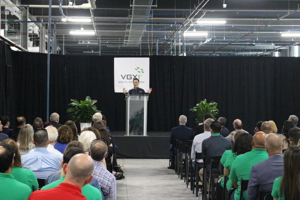 VGXI held a ribbon-cutting ceremony for the grand opening of the business's new headquarters Oct. 7. (Peyton MacKenzie/Community Impact)