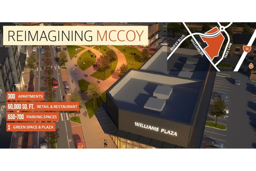 Developer to transform former McCoy Elementary School site into urban hub on Williams Drive