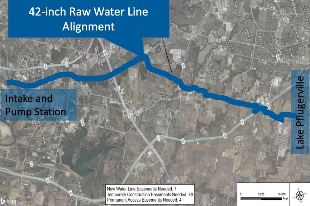 Pflugerville officials approve order for appraisal work on Secondary Colorado River Raw Water Line