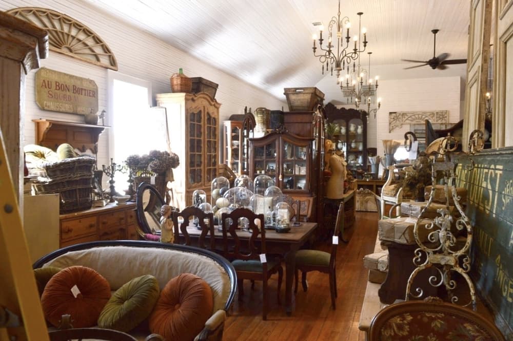 Gatherings stores are full of furniture owner Stephanie Ehrhardt selected. (Hunter Terrell/Community Impact)