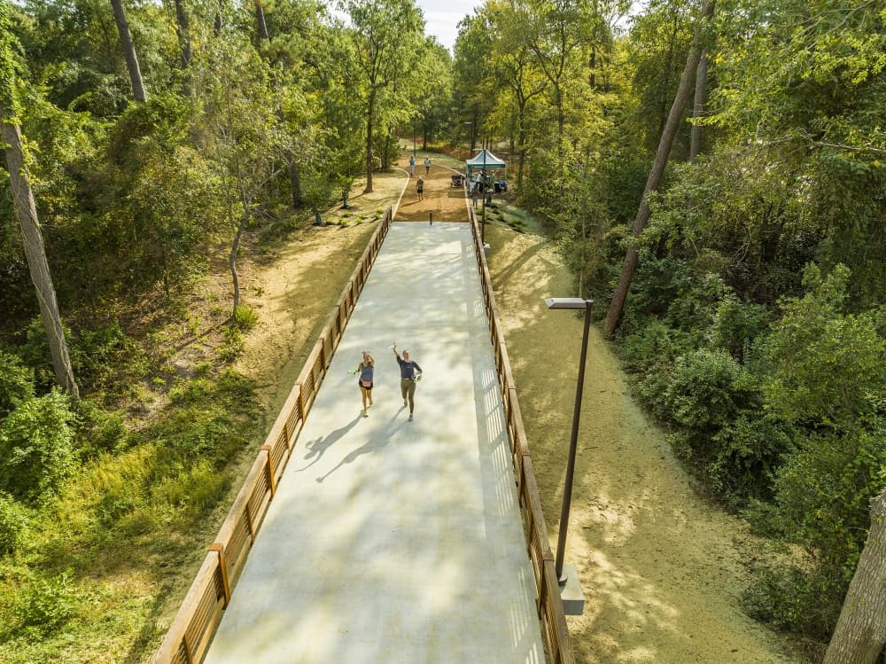 Memorial Park boosts safety, scenery with opening of new branch of popular jogging trail