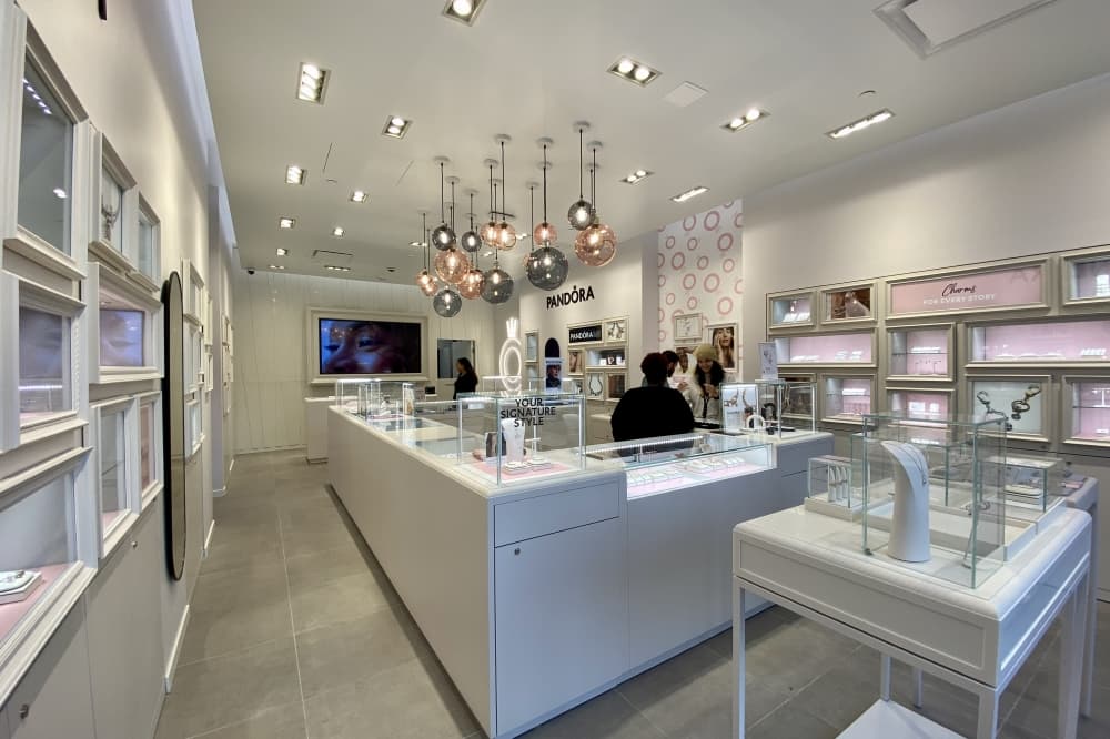 Inside a store
