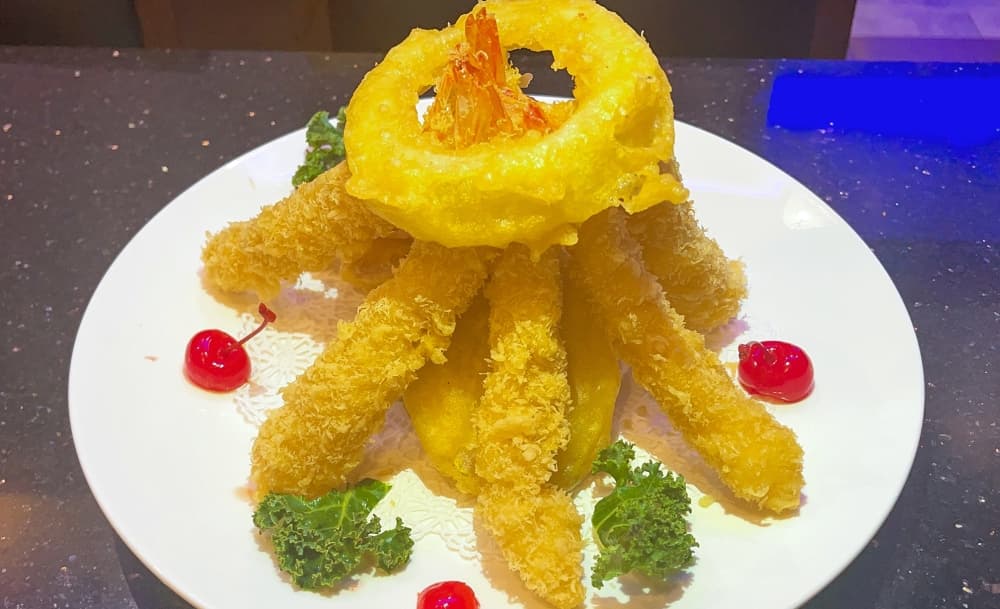 Mix Tempura ($8.95): This dish features lightly battered deep-fried shrimp and vegetables.(Courtesy Nukumi Japanese Steak House)
