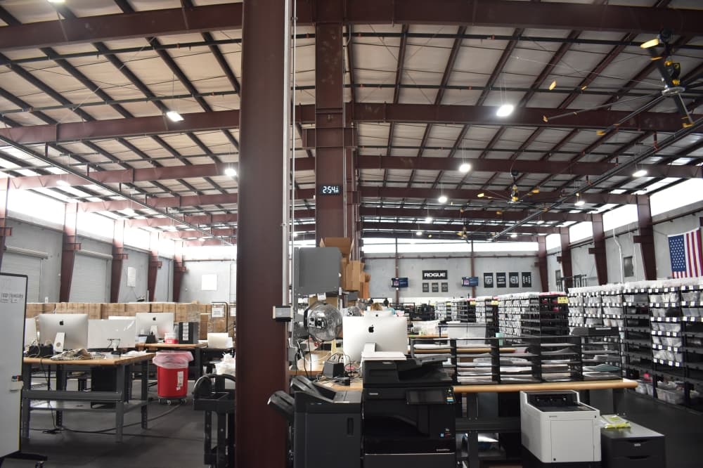 Kinsley Armelle occupies a 26,000-square-foot distribution building in Tomball’s Business & Technology Park off Holderrieth Road. (Lizzy Spangler/Community Impact)
