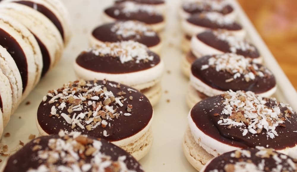 The German chocolate gluten-free specialty macaron.
