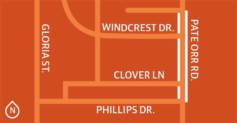 Sidewalk work will be run on South Pate Orr Road from Phillips Drive to Brookstone Court in Keller, starting in January. (Community Impact)