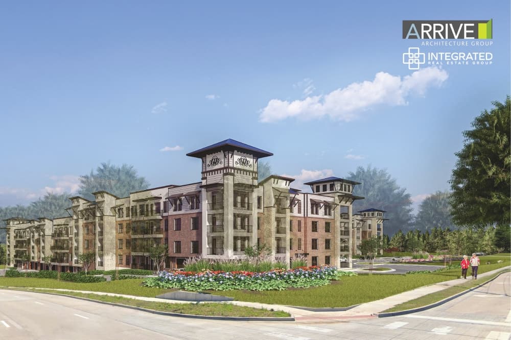 Watermere at McKinney is set to begin construction early 2023 and finish within 20 to 22 months, according to Andrew Chapin, vice president of development for Integrated Real Estate Group. (Rendering courtesy Integrated Real Estate Group)