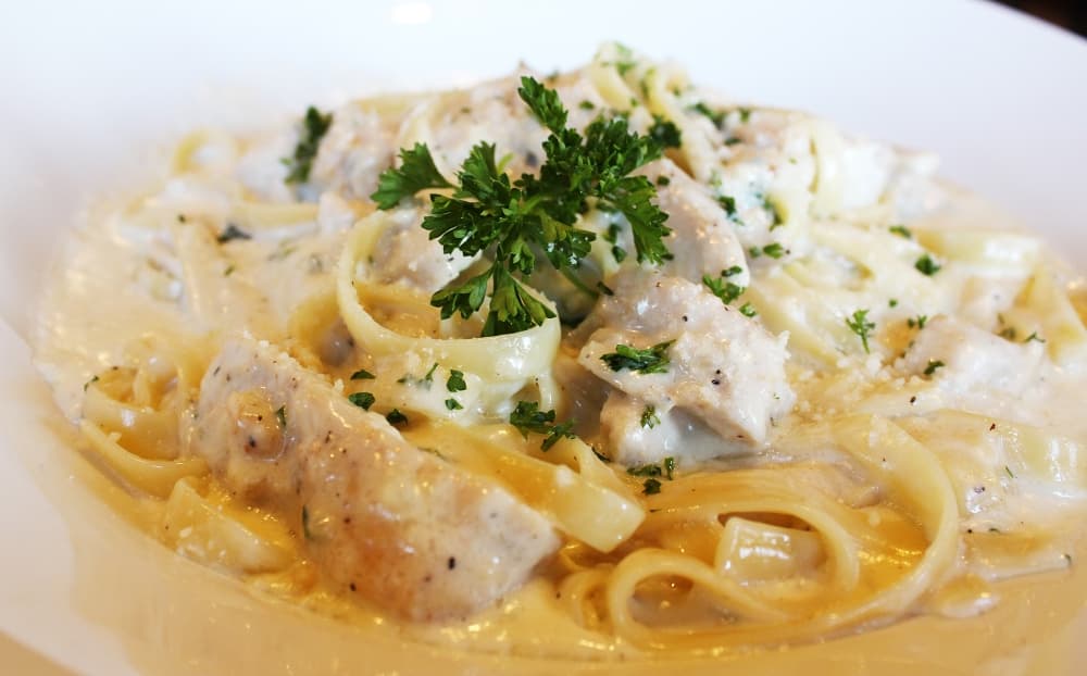 Chicken fettuccine Alfredo
