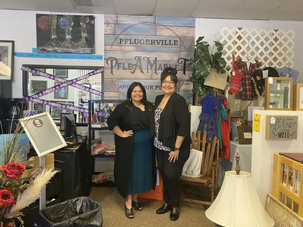 two women in store