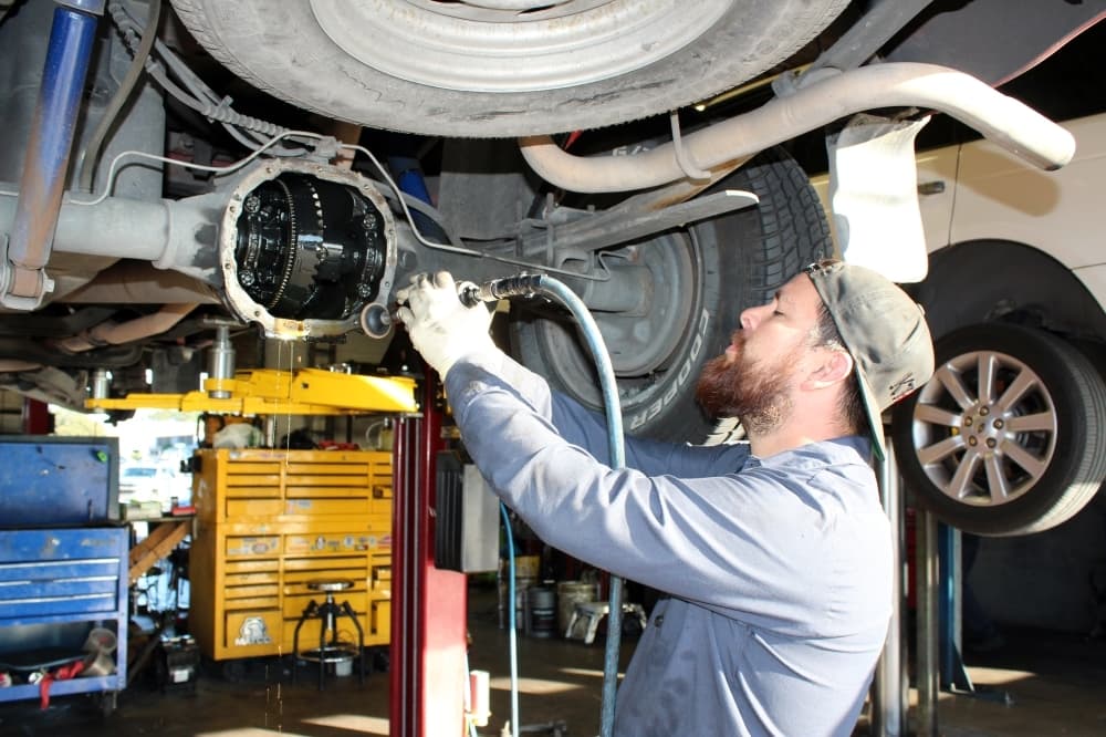 Automotive technician Steve Moreno.