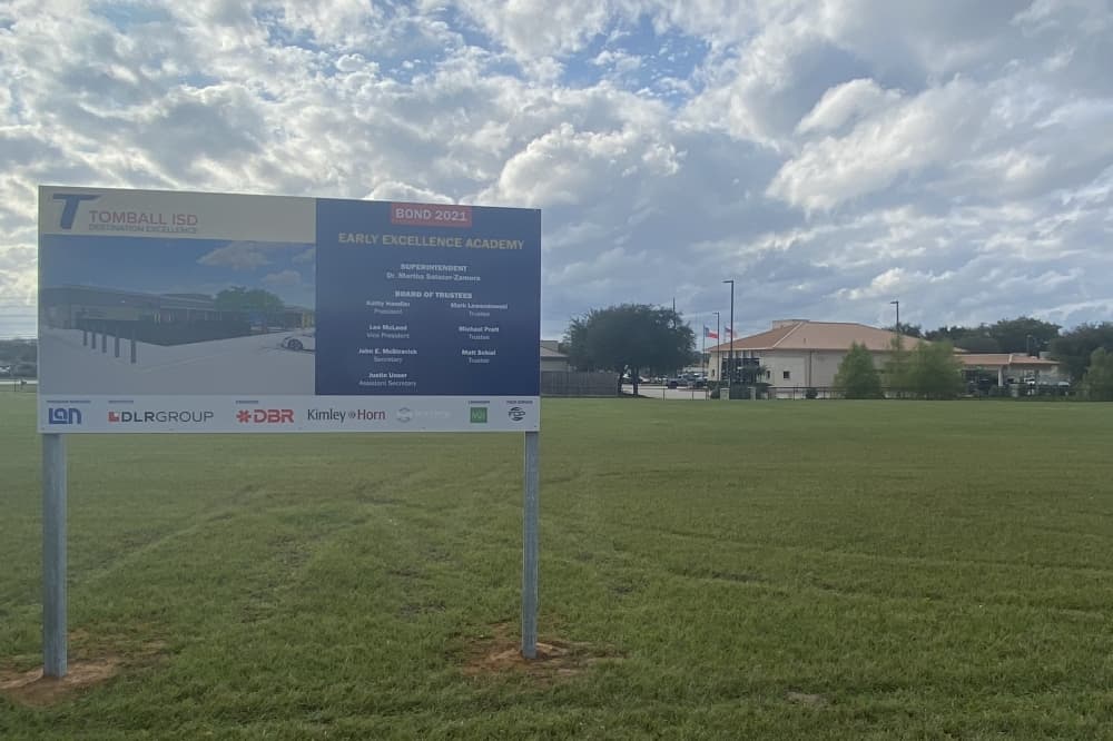 Tomball ISD's prekindergarten center will be located on Keefer Road behind the staff development center. (Lizzy Spangler/Community Impact)