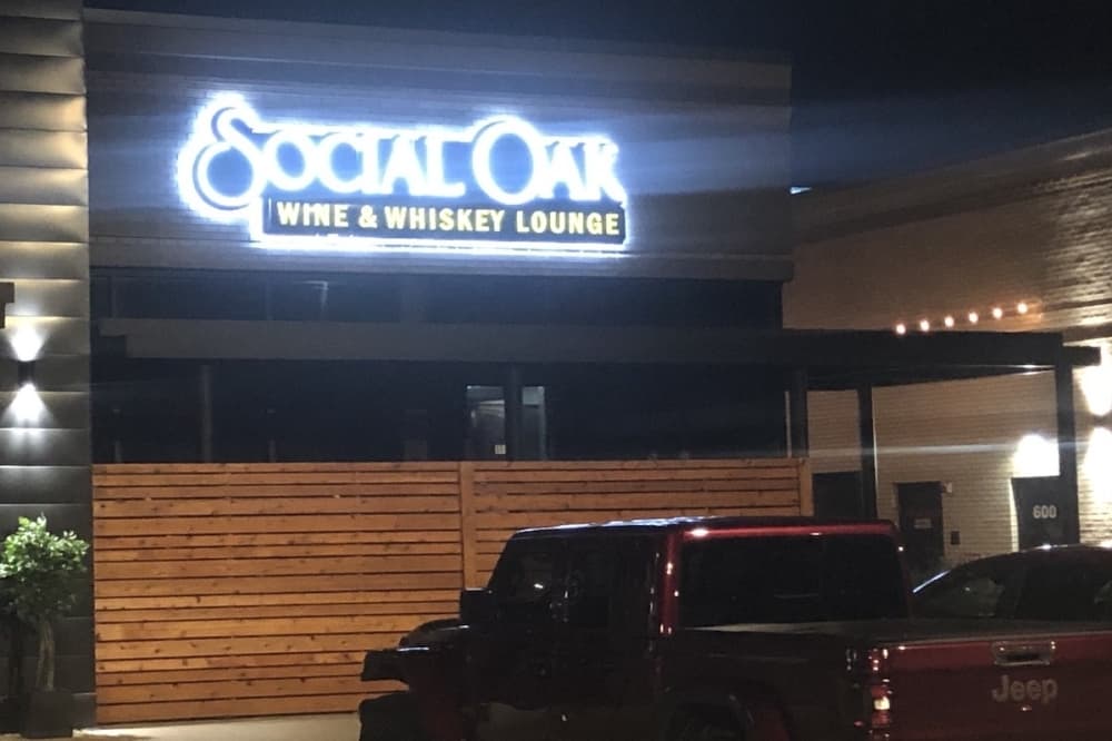 Social Oak Wine & Whiskey Lounge.