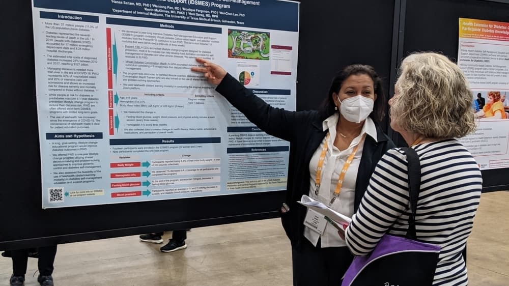 Launched in 2016, UTMB Health’s diabetes prevention program PreventT2® received its first recognition from the CDC in 2019, then in 2021 it earned a new honor when it was classified as a Full Plus Recognition program for its distance learning modality – an impressive feature added during the early stages of the COVID-19 pandemic.