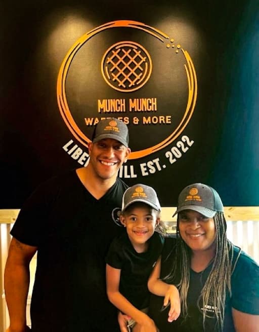 From left: Bakaffa, Kennedy and Crystal Casey opened their first brick-and-mortar restaurant in Liberty Hill in September. (Hunter Terrell/Community Impact)