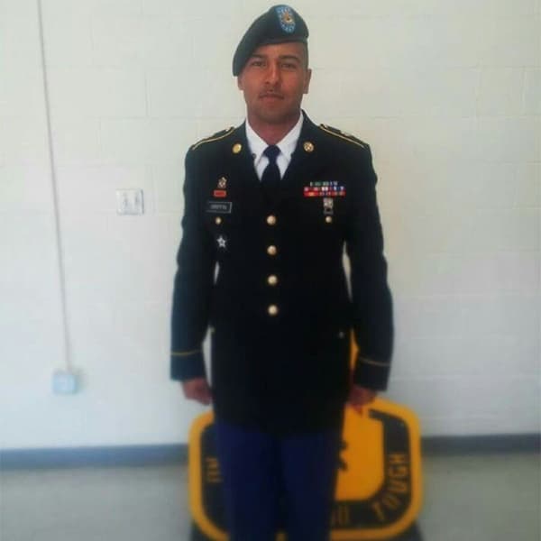 Army officer in uniform