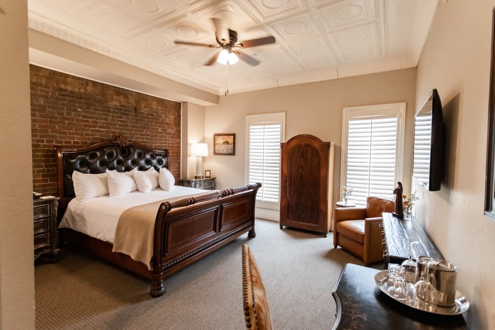 Room renovations at the Grand Hotel included upgrades to the furniture and bathrooms. (Courtesy Wells Group)