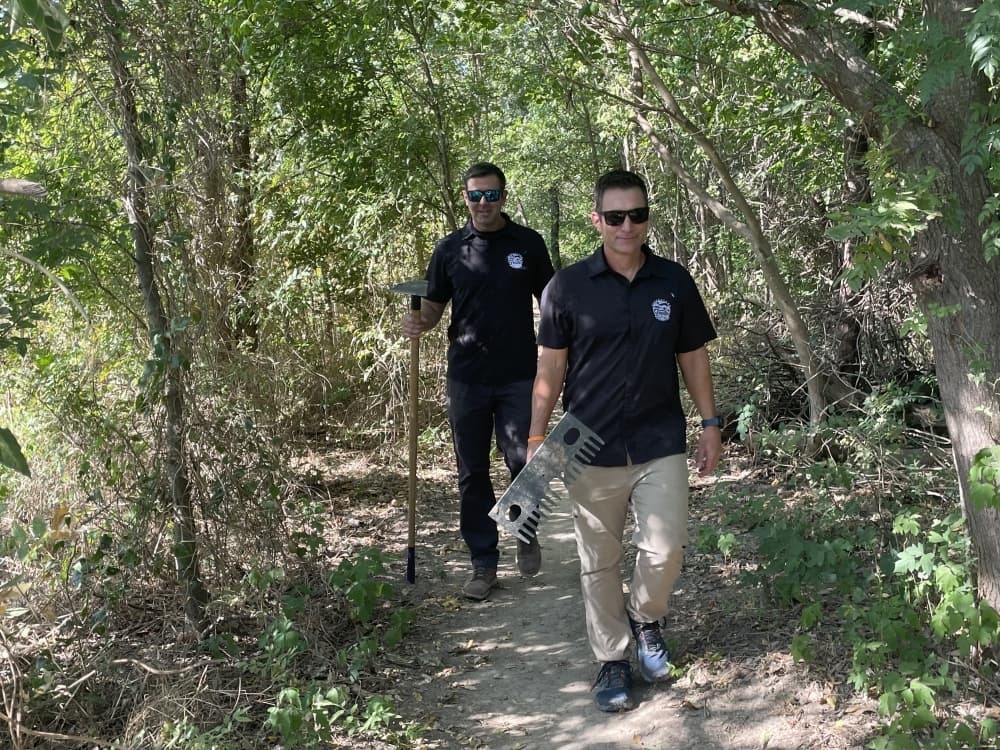 McCormick and Zander said GTF has invested 1,000 hours of labor into its trails. (Claire Shoop/Community Impact)
