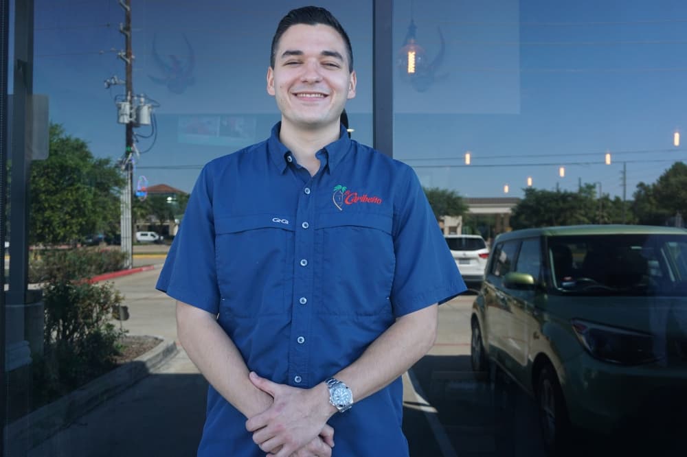 Matthew Talavera is the owner of El Caribeño, he shares ownership with his mother, Rose Talavera. (Mikah Boyd/Community Impact)