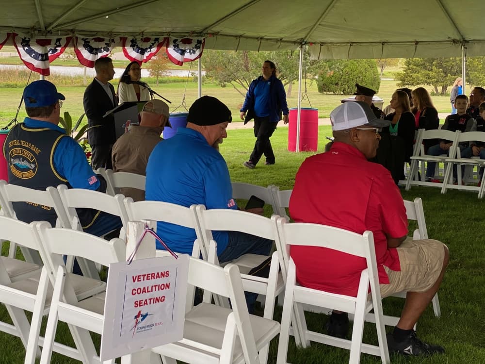 The event honoring veterans was organized through a partnership between the city of Round Rock and the Round Rock Veterans Coalition. (Brooke Sjoberg/Community Impact)