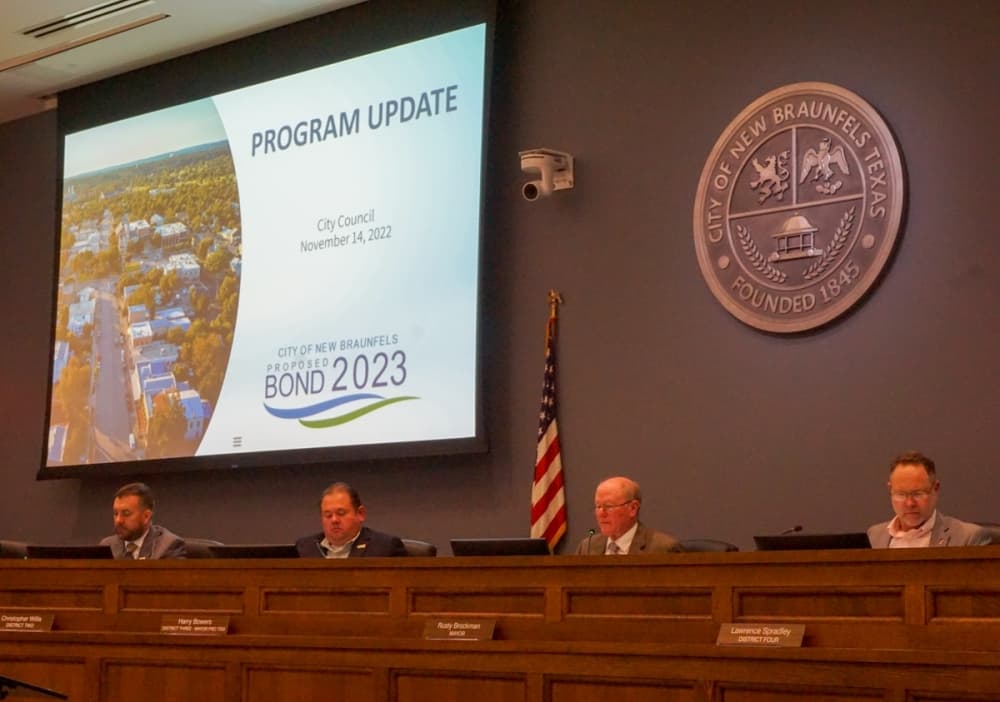 New Braunfels City Council receives update on proposed 2023 bond projects