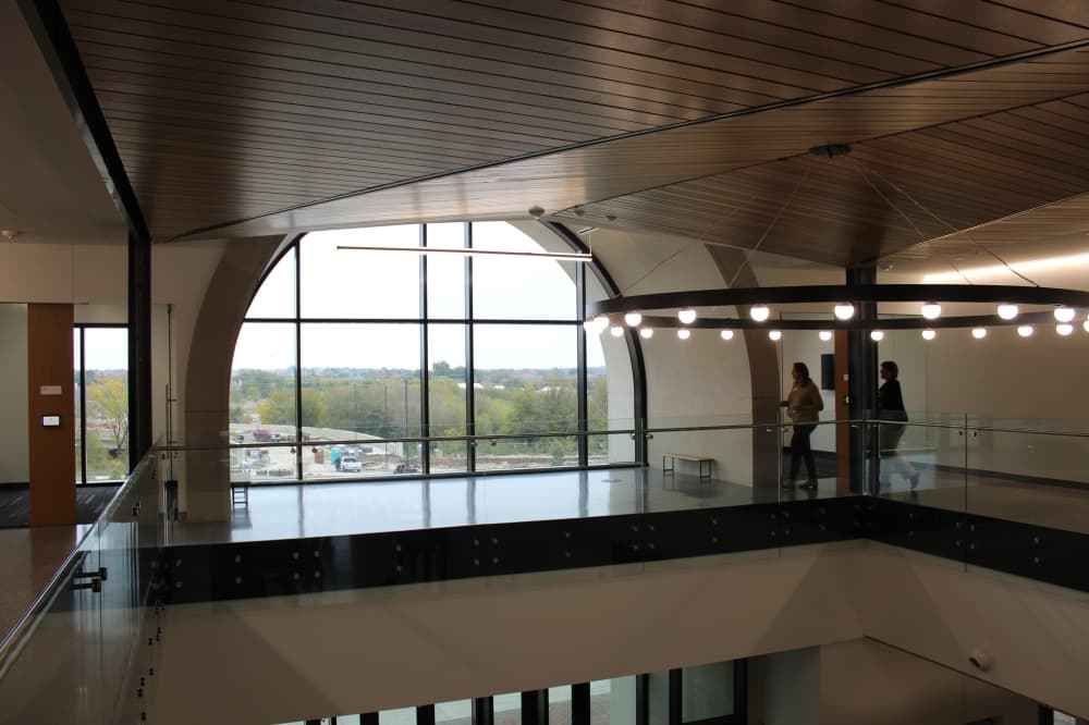 Frisco Landing's second floor features a library and an academic success wing. (Colby Farr/Community Impact)