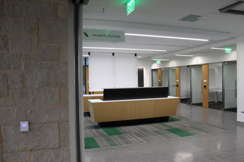 Frisco Landing's second floor will feature a library and an academic success wing. (Colby Farr/Community Impact)