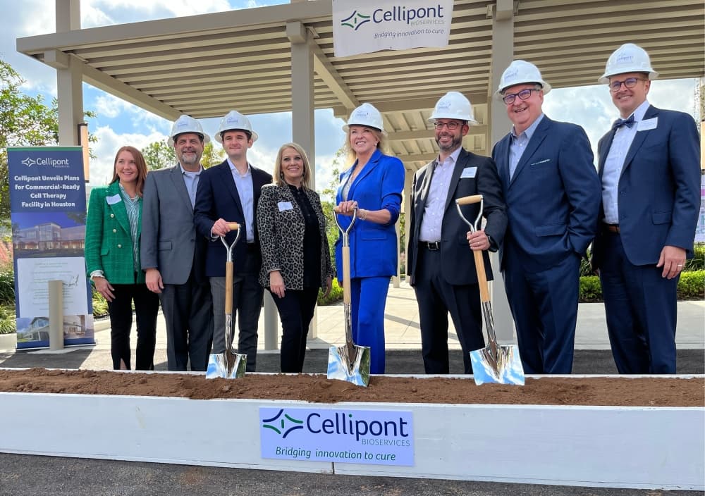 Cellipont Bioservices marks groundbreaking for future headquarters in The Woodlands