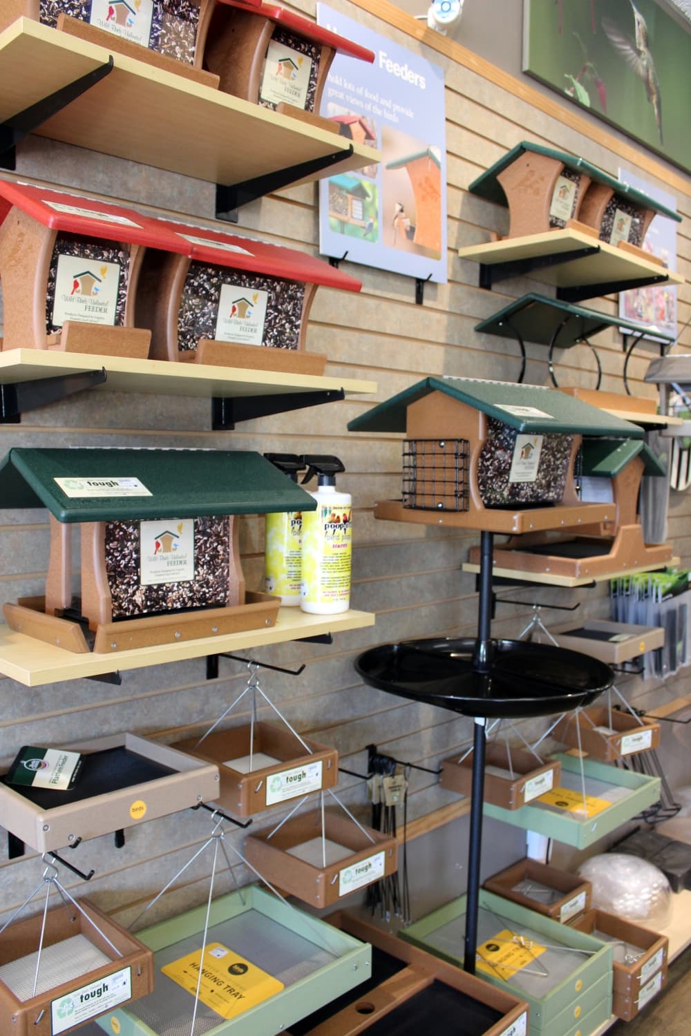 Bird feeders are also one of the top selling items at the store. . (Karen Chaney/Community Impact)