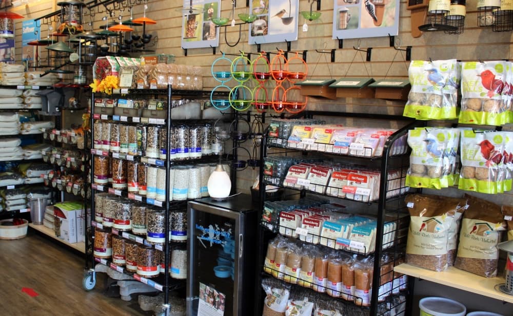 These bird seed blends are some of the top sellers at the store. (Karen Chaney/Community Impact)