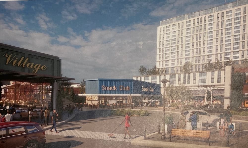 Renderings of the possible future development were presented as part of an information packet at the meeting. (Courtesy The Woodlands Township)